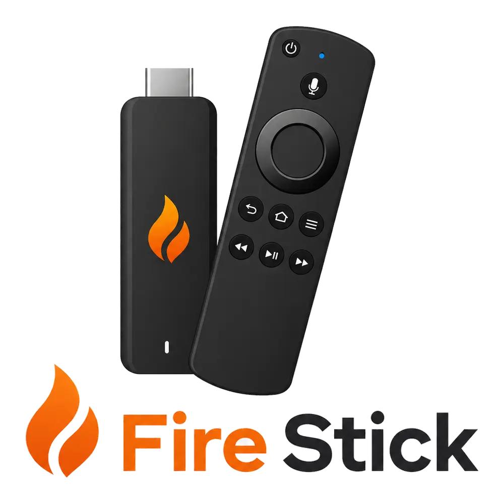 Visuel Fire Stick compatible IPTV Belgique