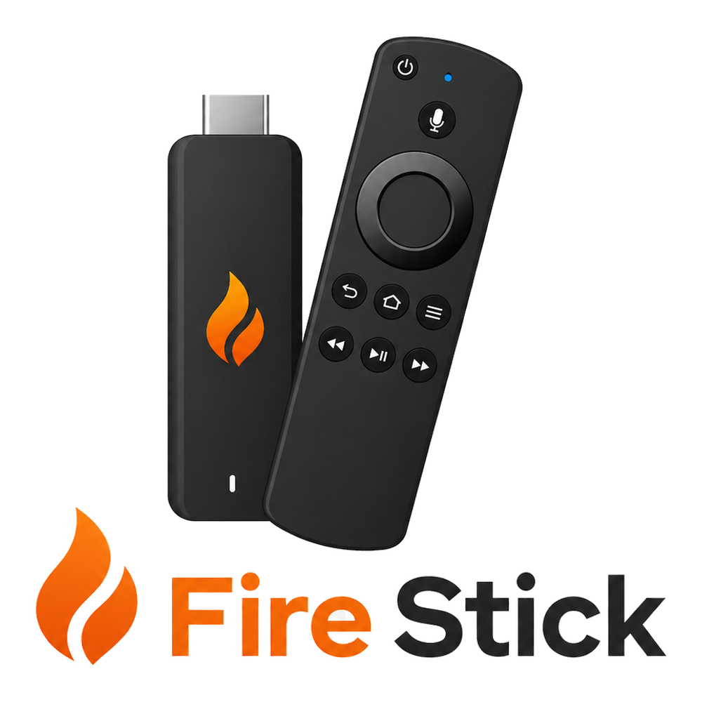 Visuel Fire Stick compatible IPTV Belgique