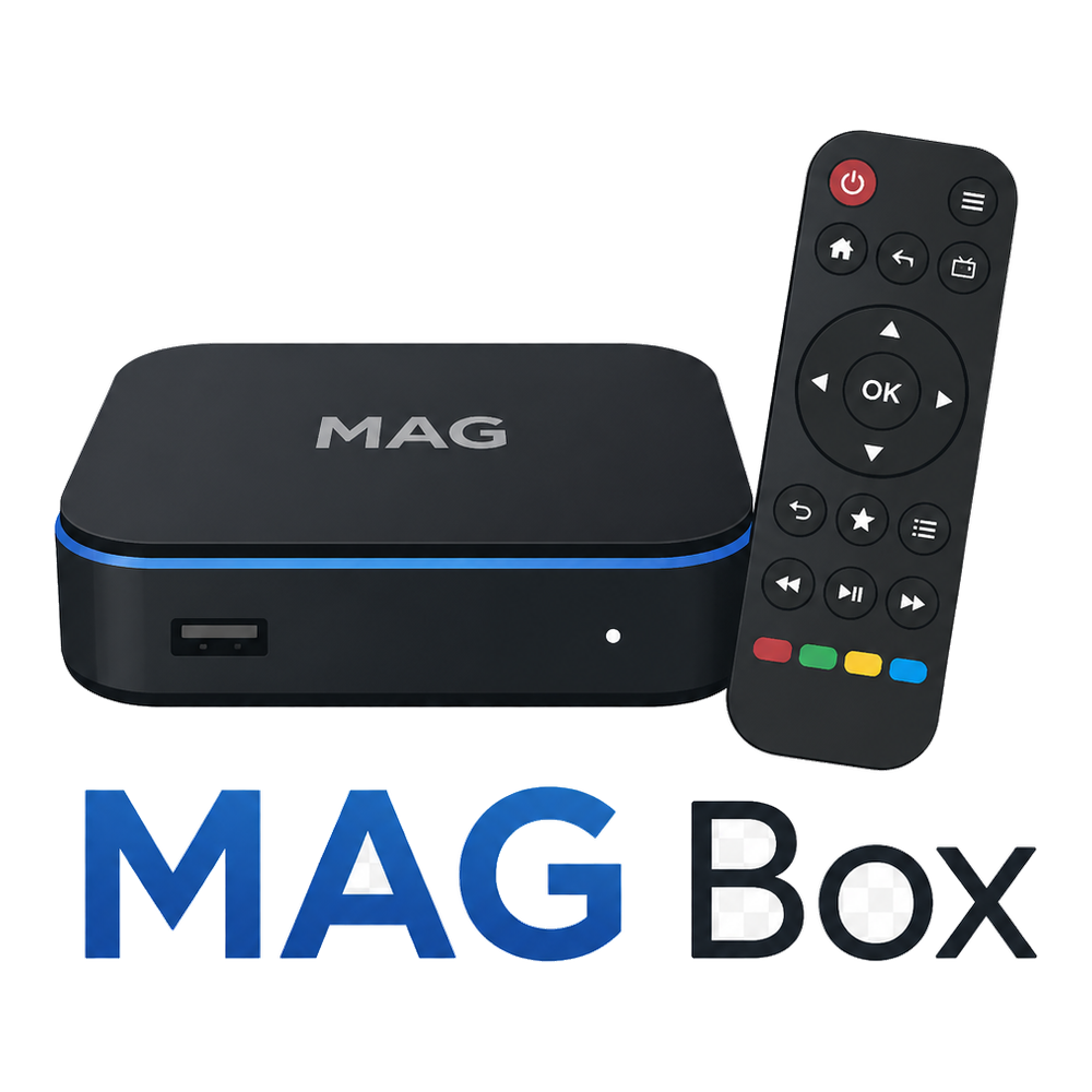 Visuel MAG Box compatible IPTV Belgique