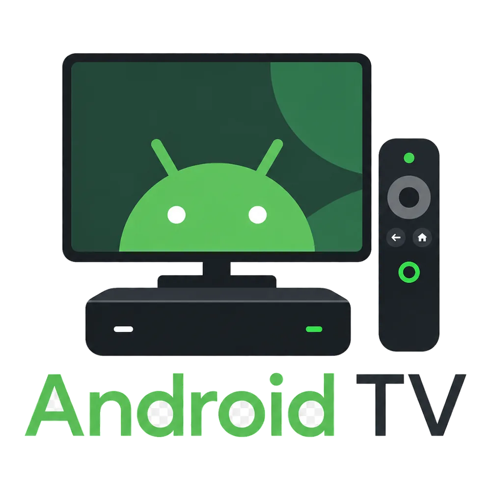 Visuel Android TV compatible IPTV Belgique