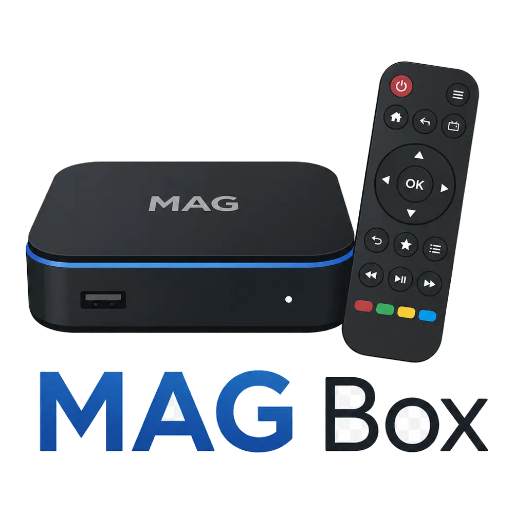 Visuel MAG Box compatible IPTV Belgique